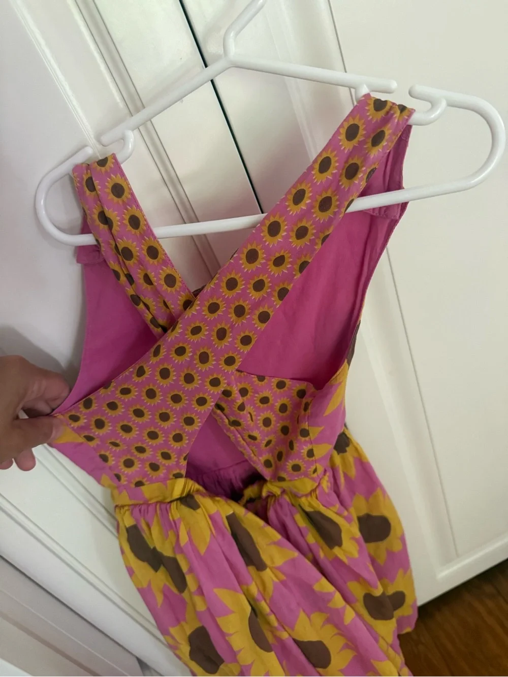 MINI BODEN GIRLS SUNSHINE BLOOM SUNFLOWER PARTY DRESS
